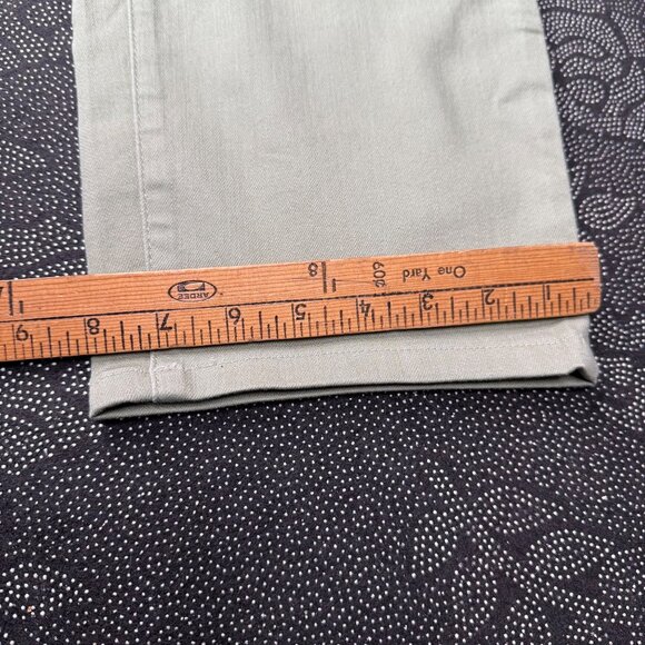 Talbots Slim Ankle Jean Curvy Olive Green Size 14P Women's Stretch Cotton Blend - Picture 10 of 11